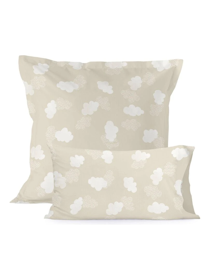 Taie d'oreiller Clouds "Happyfriday" Beige