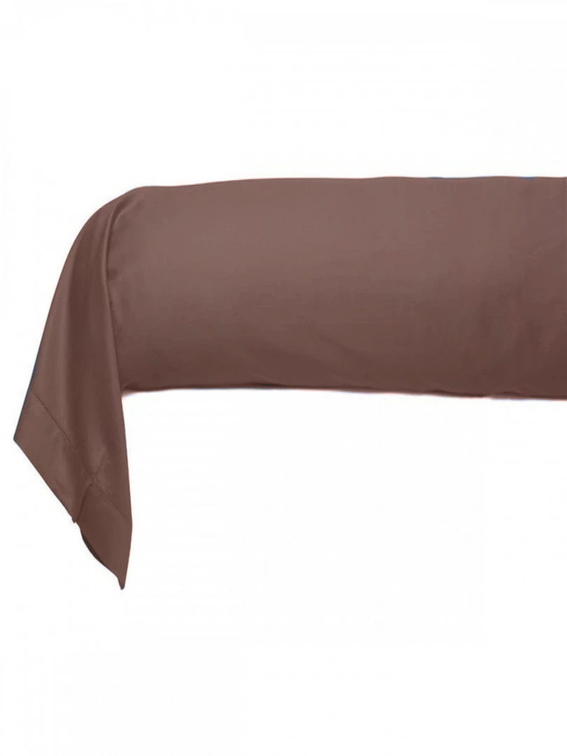 Blanc Avenue Taie De Traversin 86x185 Cm Satin De Coton Rose
