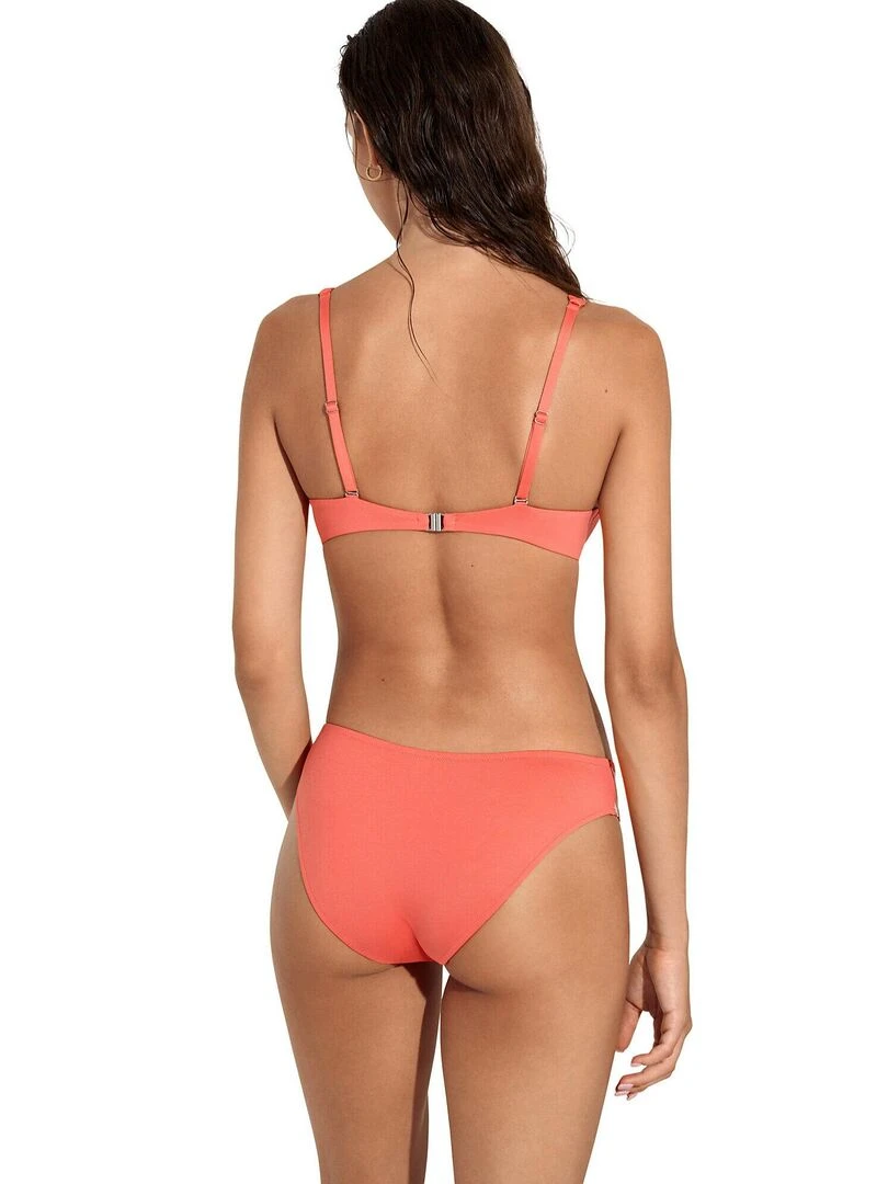 Bas maillot slip de bain à nouettes amovibles Iceland   Orange