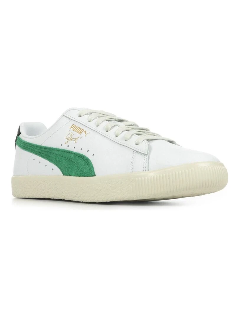Baskets PUMA Clyde Base L Blanc Vert Noir