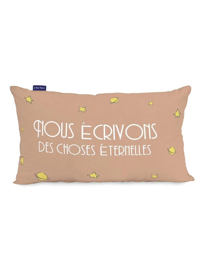 Housse de coussin Ses amis "Happyfriday" Blanc