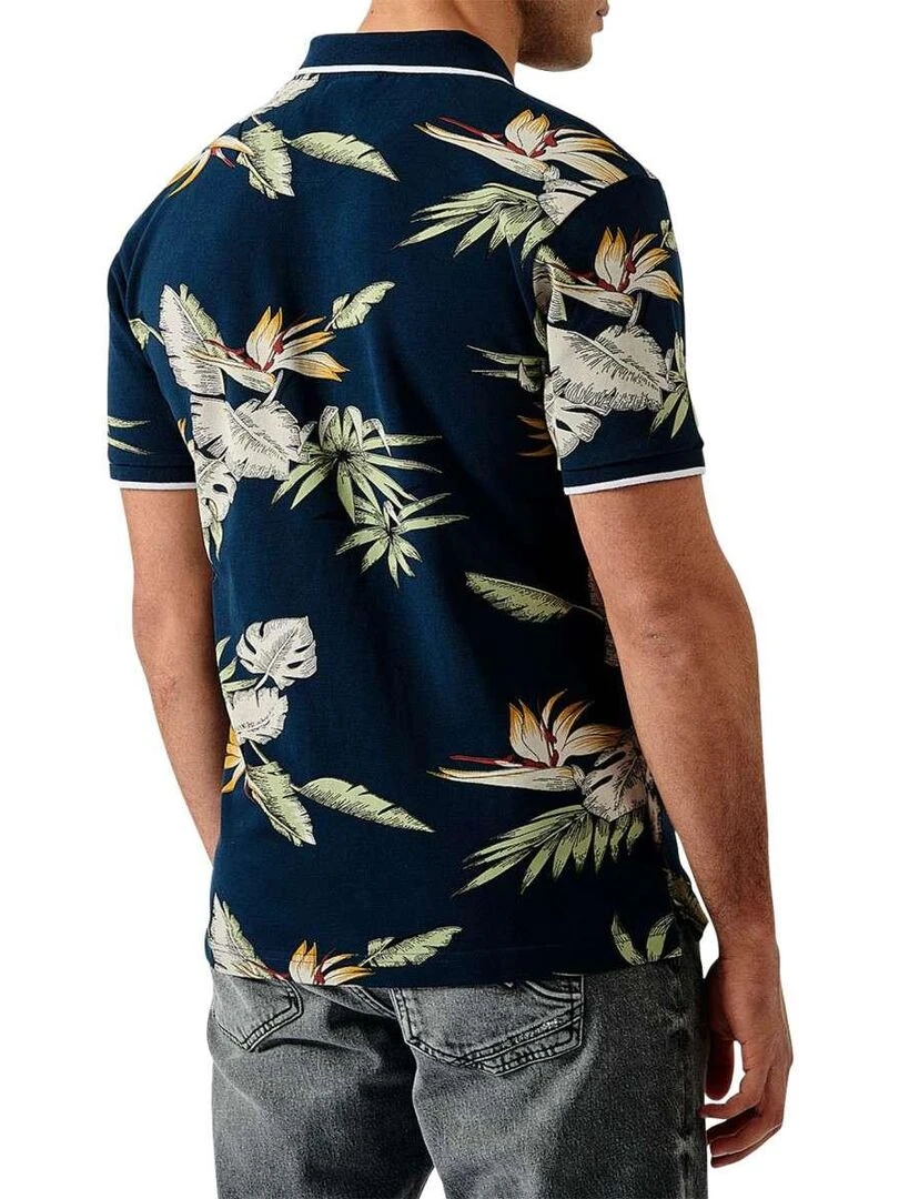 KAPORAL   Polo coton biologique   Bleu marine