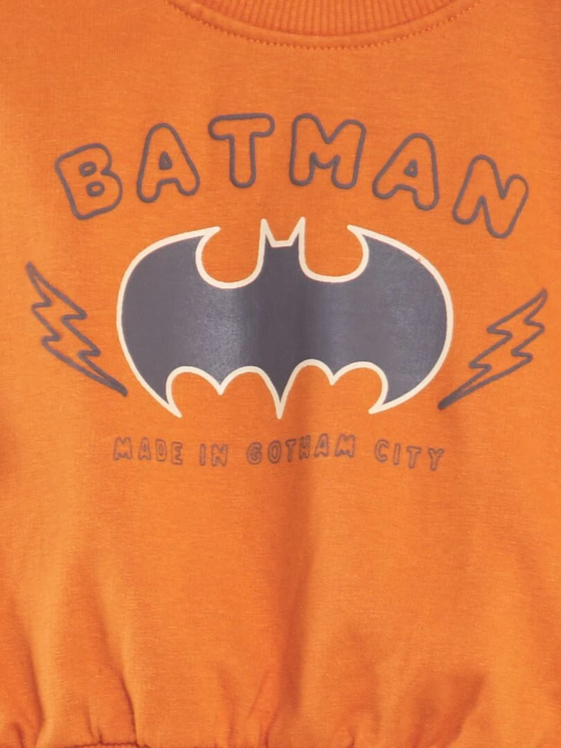 Ensemble 'Batman' sweat + legging 2 pièces Orange