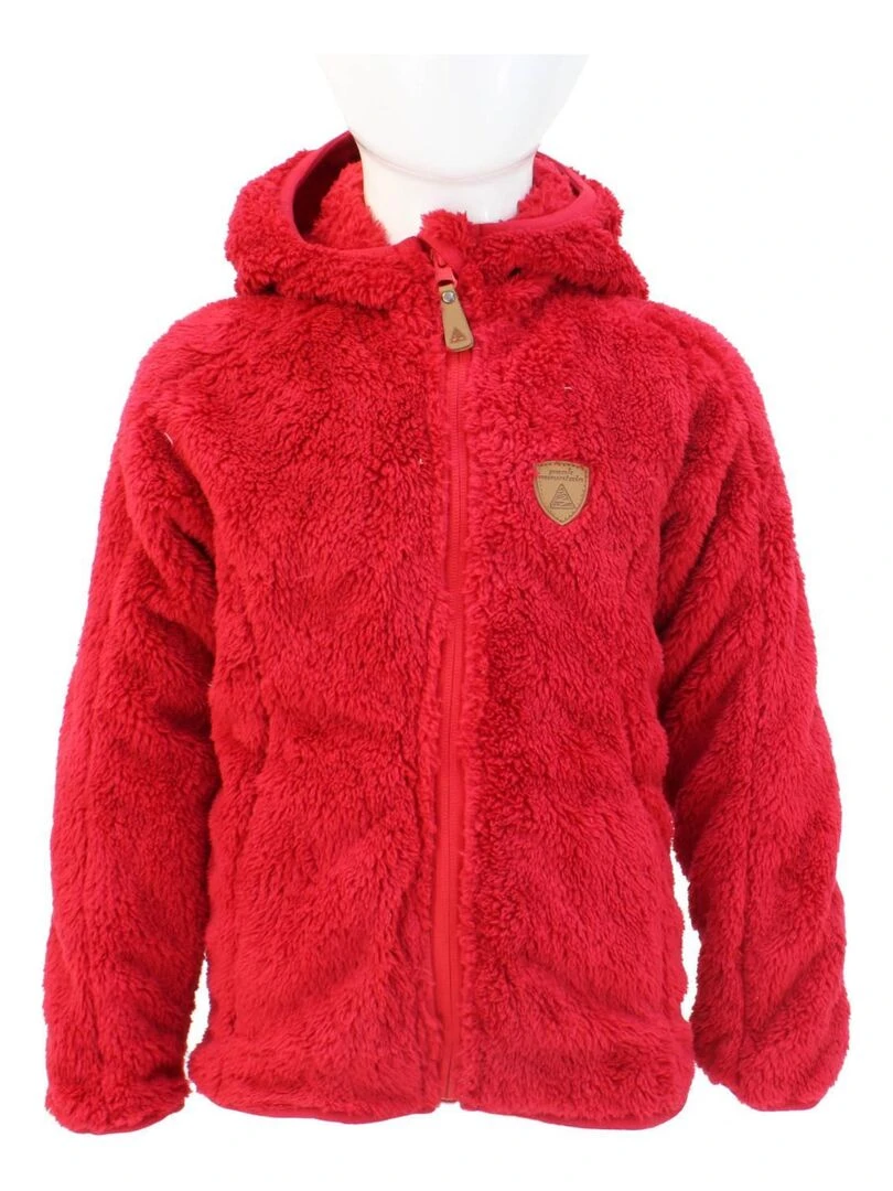 Blouson polaire fille GALANE PEAK MOUNTAIN Rouge