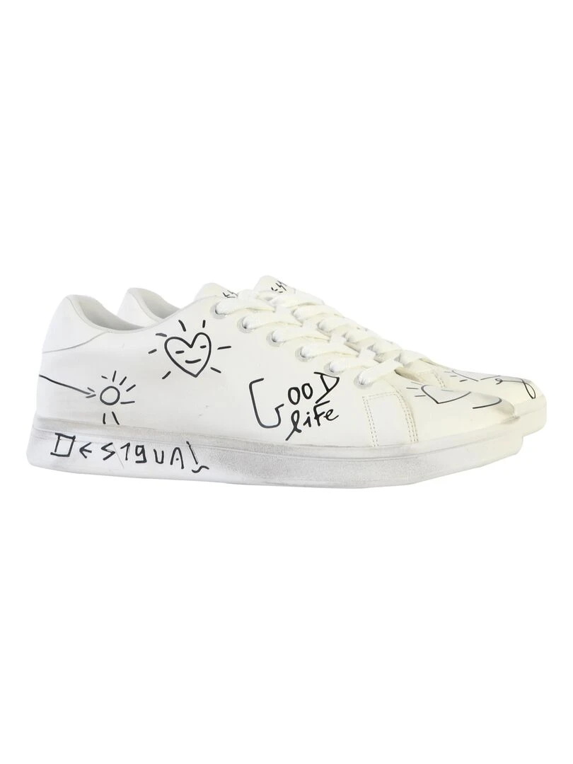Basket à Lacets Desigual Cosmic Alexis   Blanc