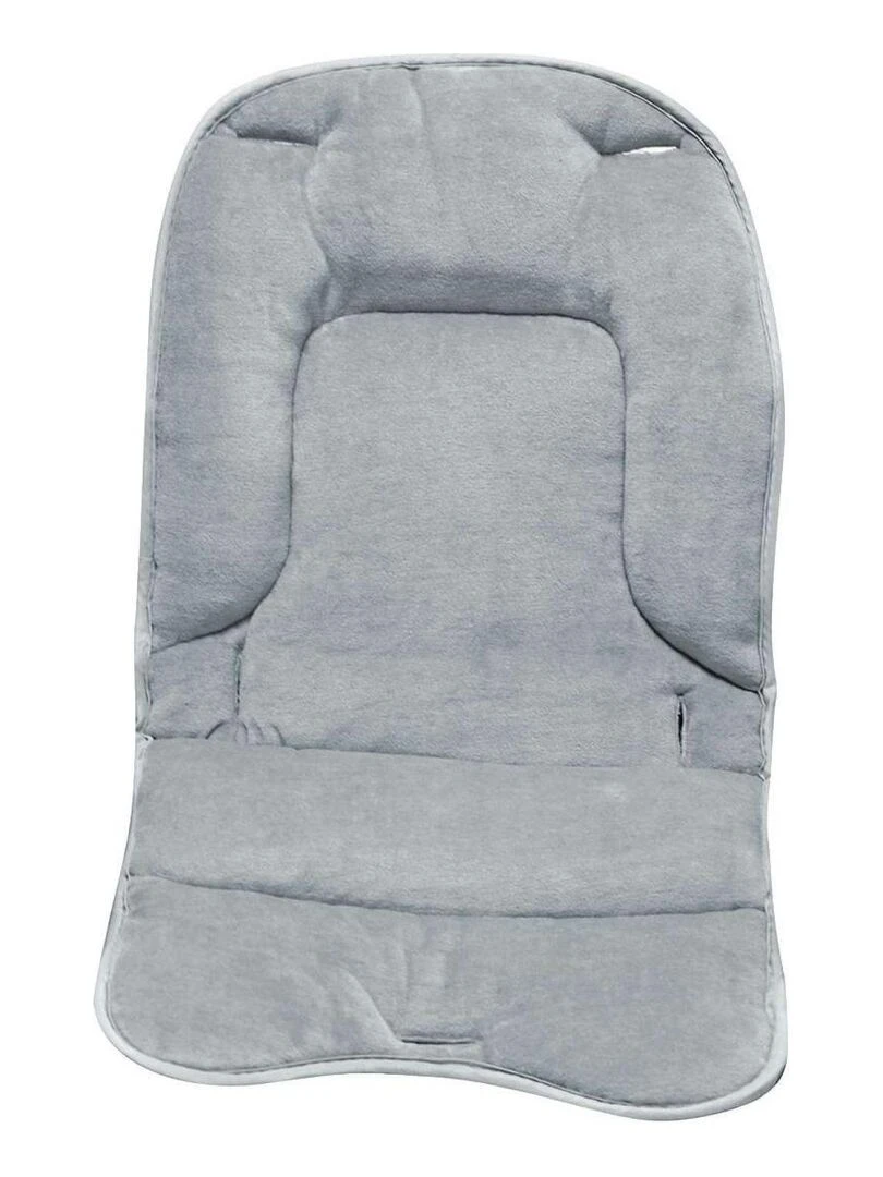 Lot de 2 coussins de confort pour chaise haute bébé enfant gamme Ptit Monsieur Bébé Gris perle