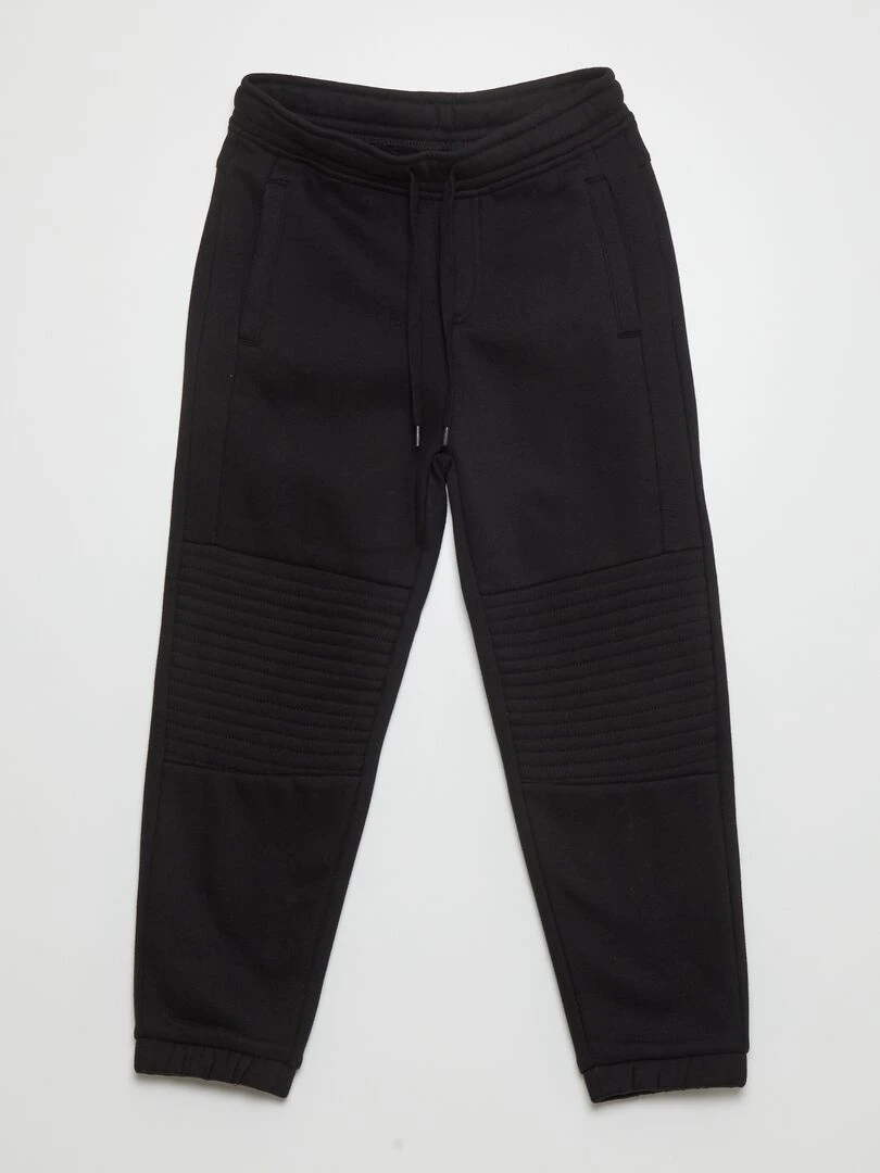 Pantalon jogging en molleton Coupe + confortable noir