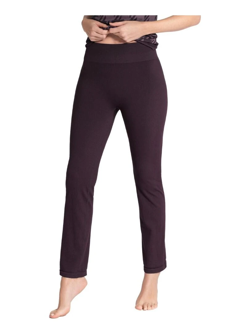 Legging long texturé uni Athleisure Violet