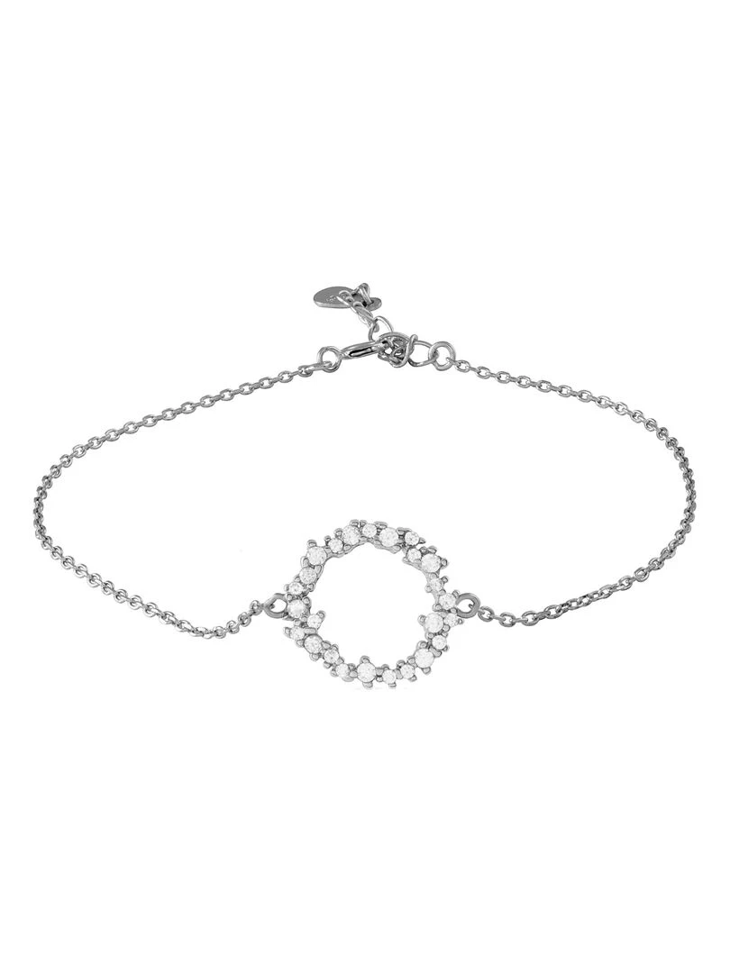 Bracelet thilak en argent 925 et zircone rhodiée brillante Argent