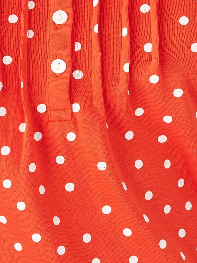 T shirt fine côte pur coton   Damart   Orange