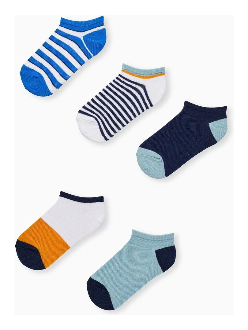 Lot 5 Paires de Socquettes pour Garçon 'Rayures' MATISSE Multicolore
