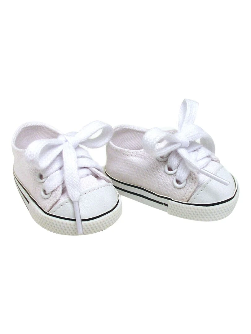 Sophia's par Teamson Kids Chaussures de poupée de 18" avec lacets  Baskets en toile blancs   N/A