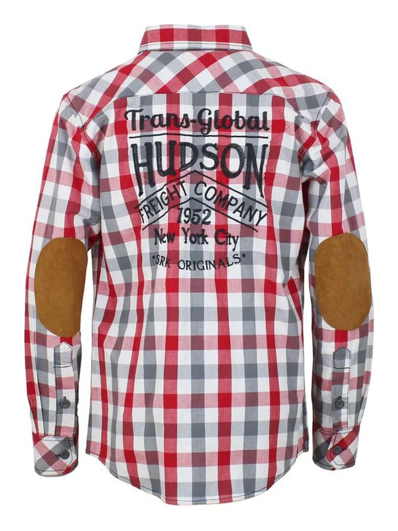Chemise manches longues garçon ECAMDRY SRK Rouge