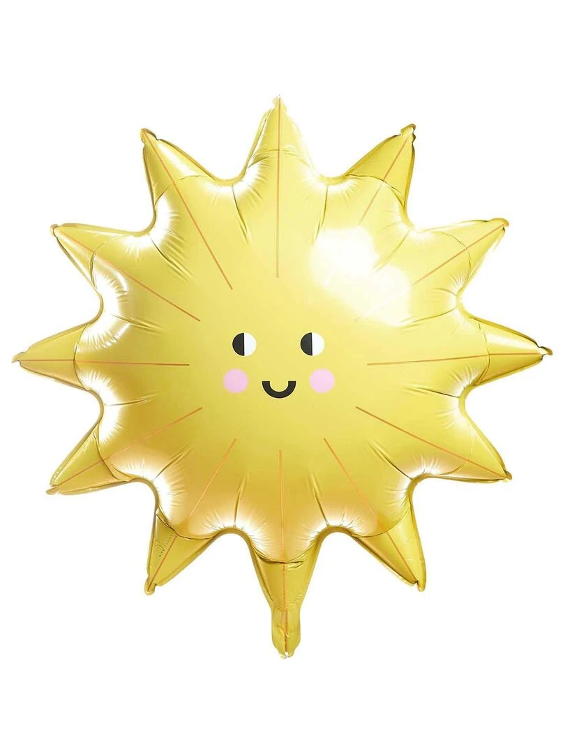 Ballon aluminium soleil Jaune