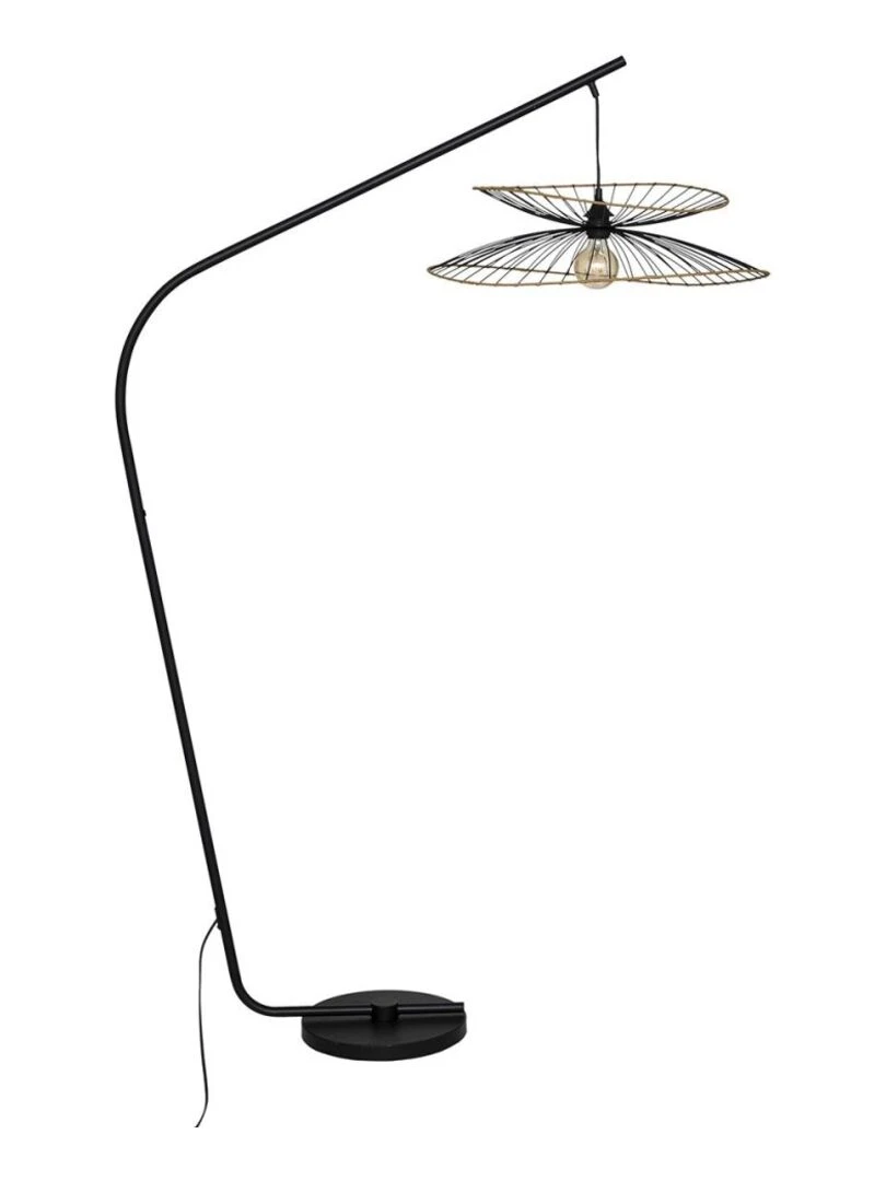 Lampadaire arc Alara noir H177 Noir