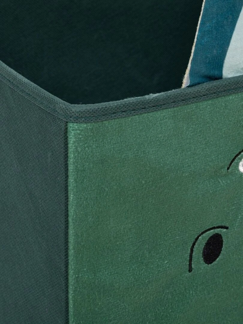 Boîte de rangement dino 29x29   Vert