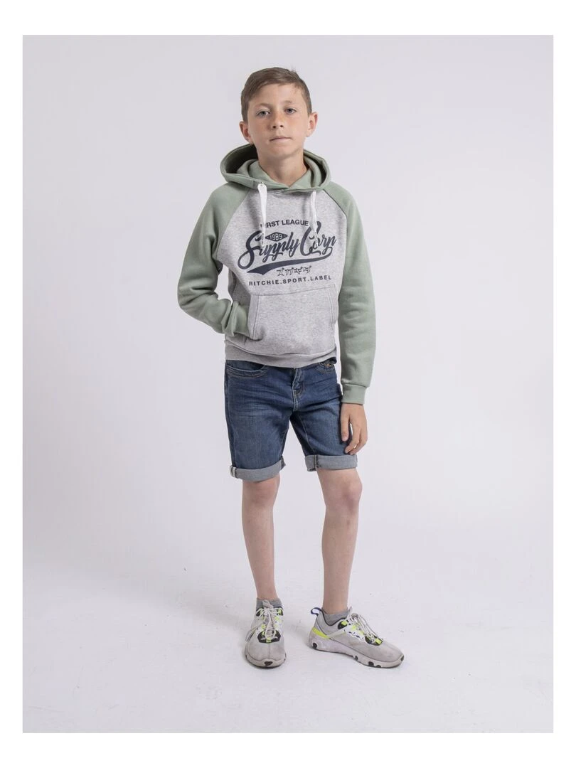 Sweat capuche WANDY J   Vert