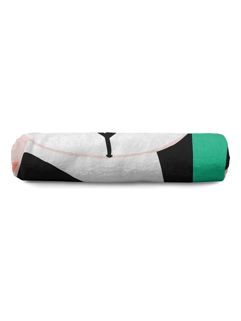Serviette Panda garden "Happyfriday"   Blanc