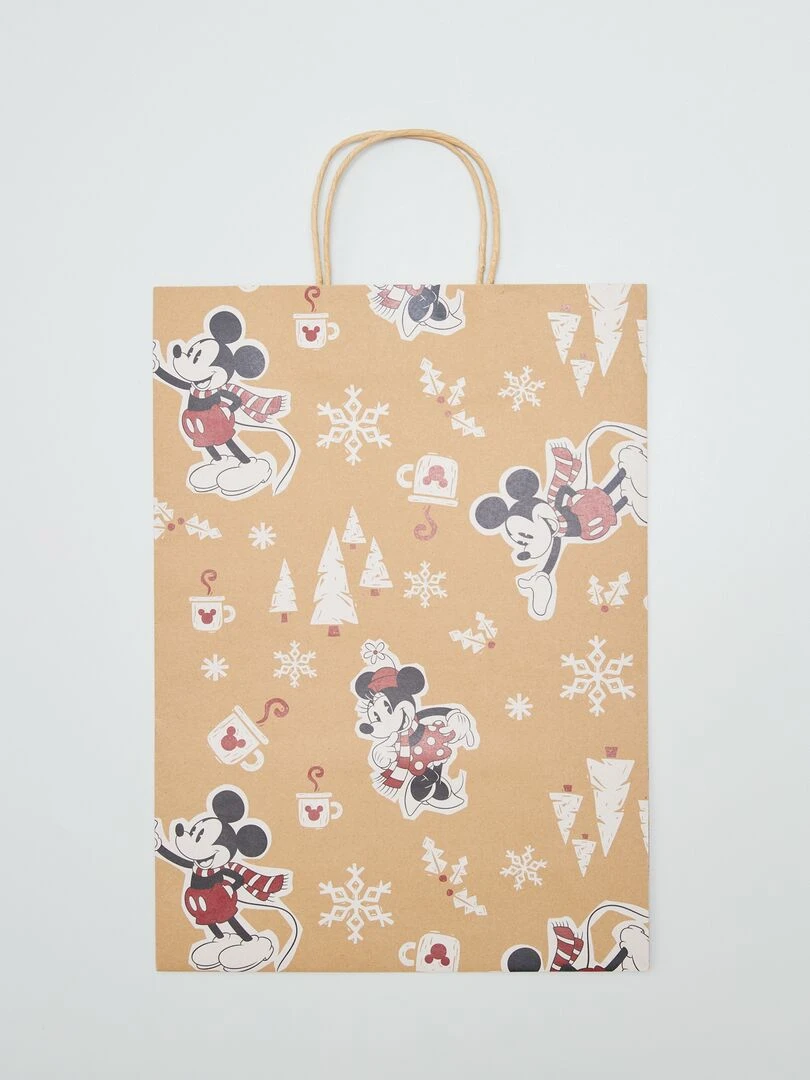 Sac cadeau 'Mickey & Minnie'   Marron
