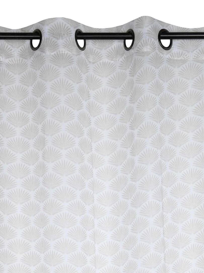 Voilage aux impressions art déco   Beige