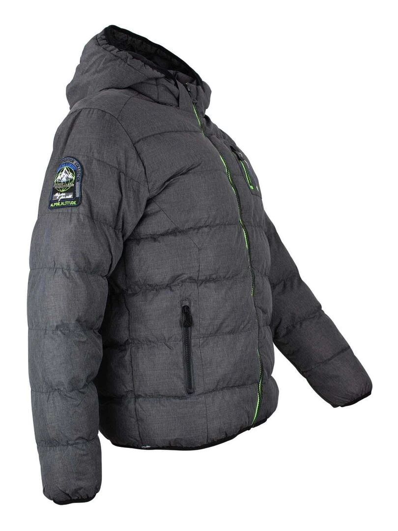 Doudoune de ski garçon ECARF   PEAK MOUNTAIN   Gris foncé