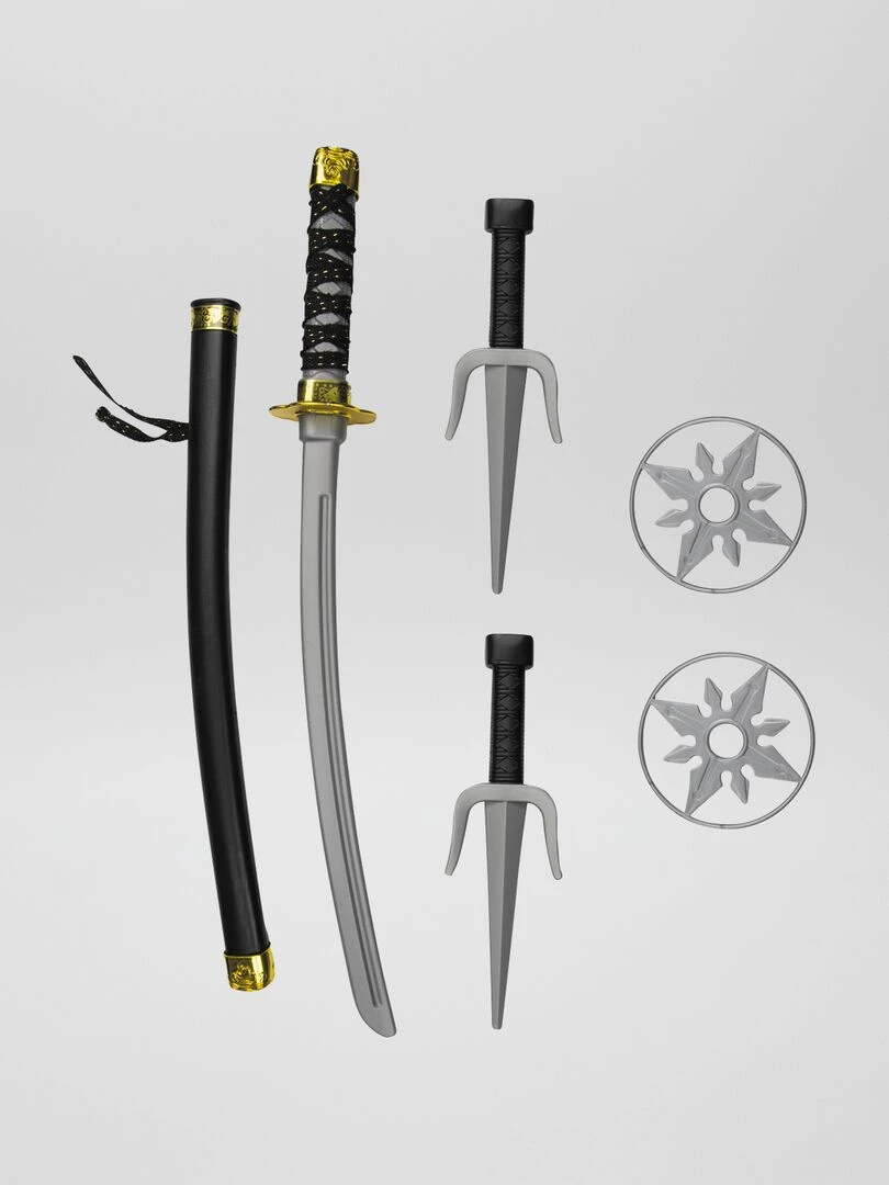 Accessoires déguisement 'Ninja' noir