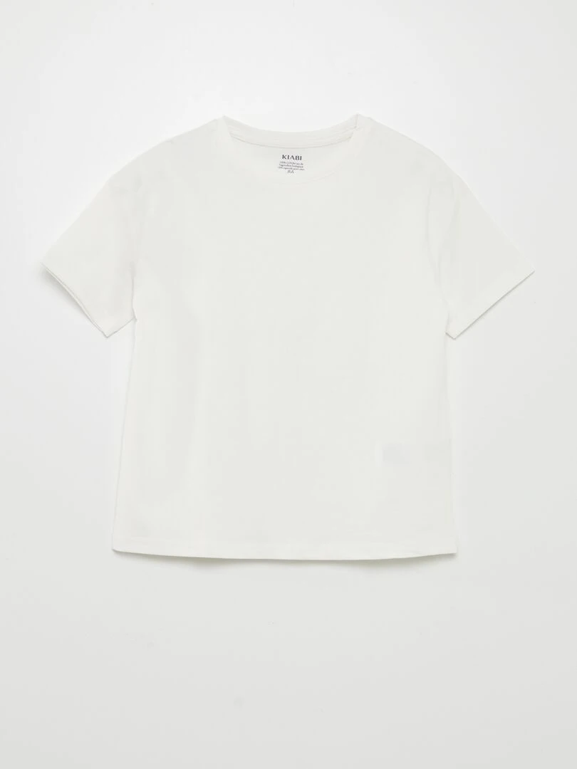 T shirt en maille jersey épaisse Tough Cotton™ blanc