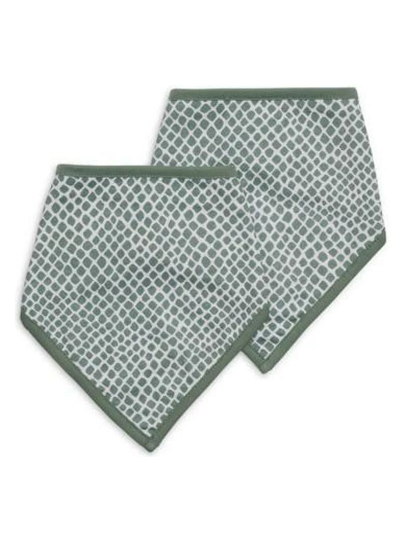 Bavoir Bandana Snake Vert Cendré (2pcs) Jollein Vert
