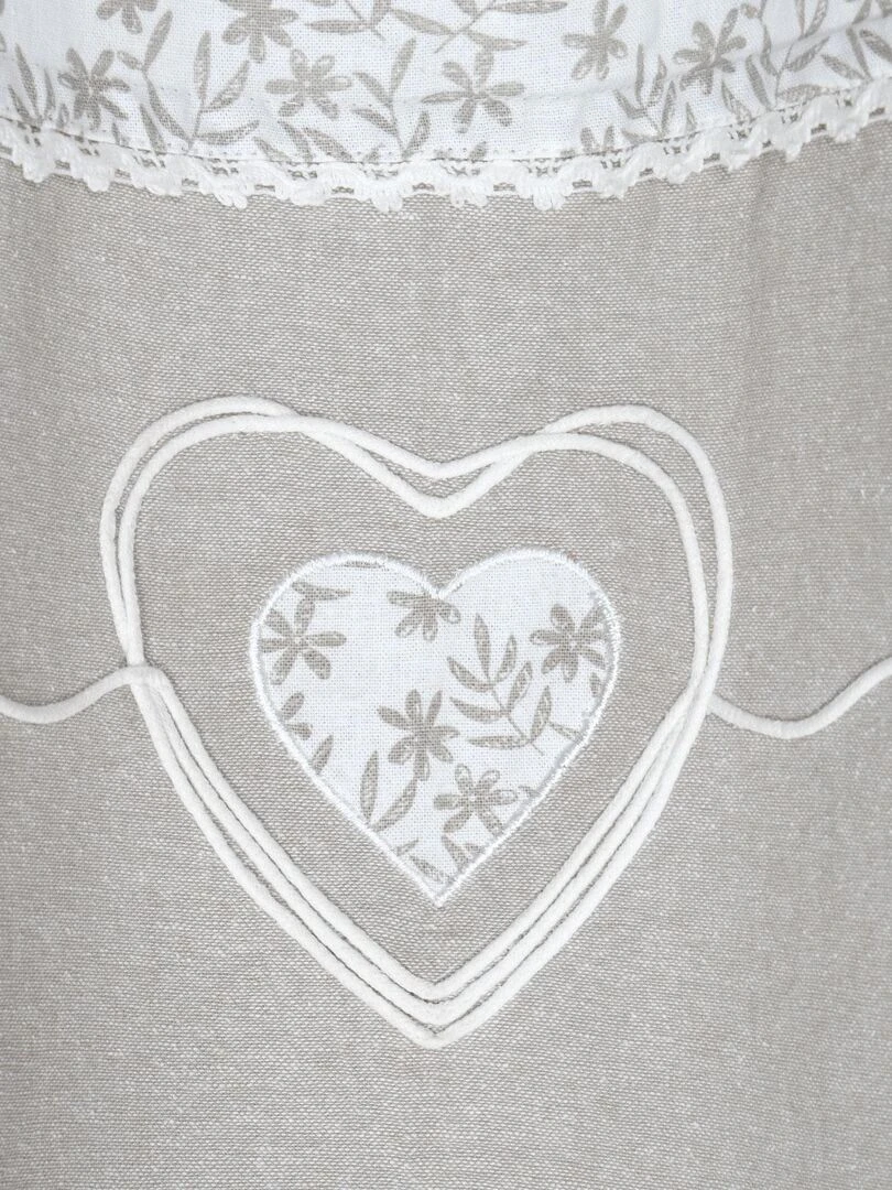 Rideau tamisant au style romantique Beige