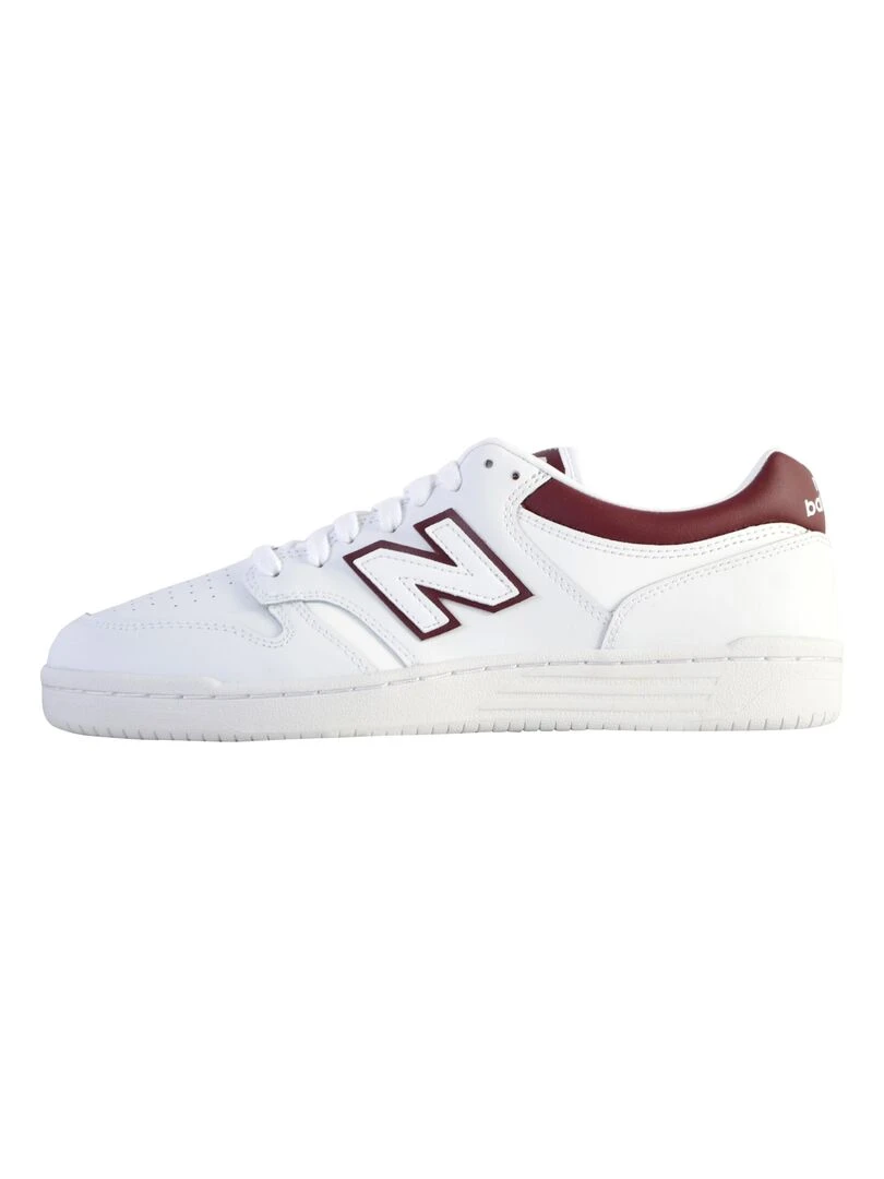 Basket Cuir New Balance 480 Homme Blanc