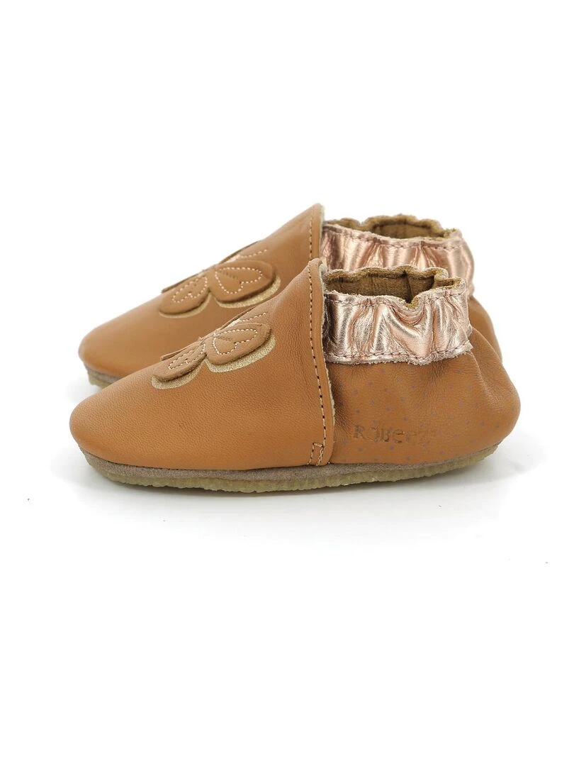 Chaussons Cuir Flyinthewindcrp   Marron