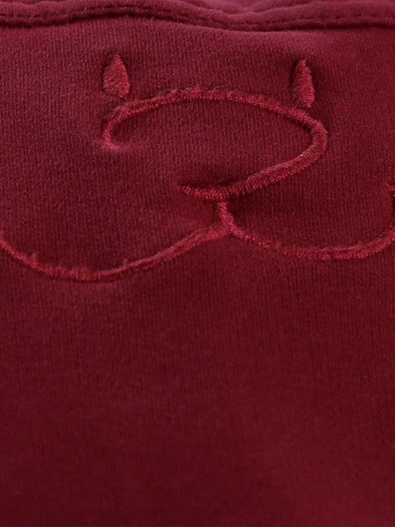 Pantalon "style & confort" en twill et molleton    Noukie's   Rouge