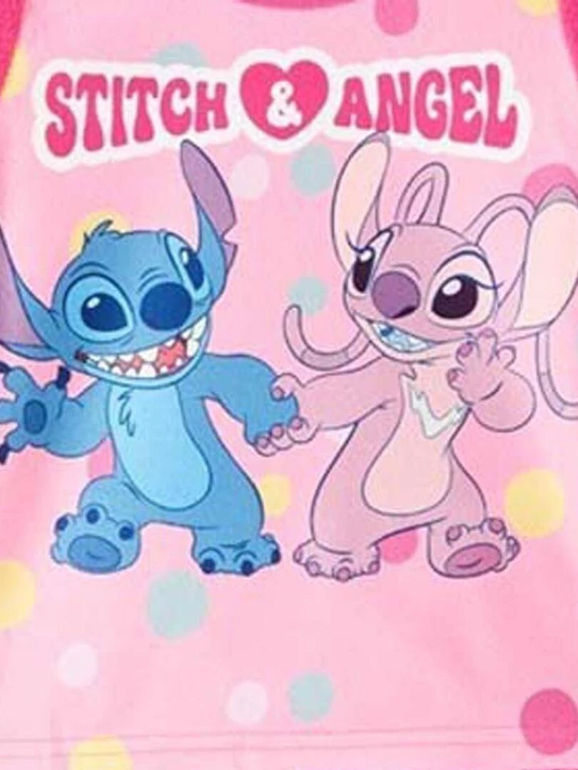 Disney   Pyjama fille imprimé Lilo Et Stitch   Rose fushia