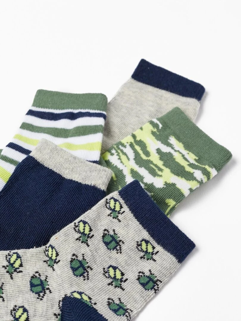 Pack 5 Paires de Chaussettes pour Garçon NATURE TAKEOVER Multicolore
