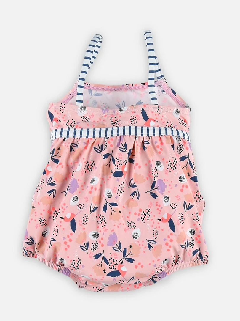 Maillot 1 pce Double protection   Archimède   Rose