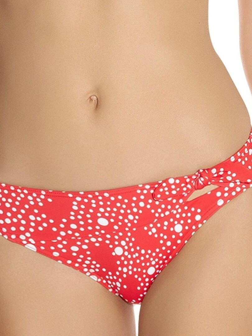 Culotte de bain à pois For a kiss Rouge