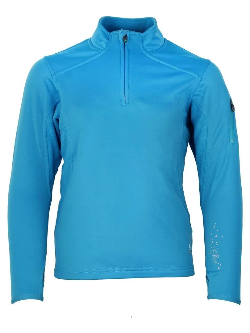Sweat polarshell fille FANY PEAK MOUNTAIN Bleu