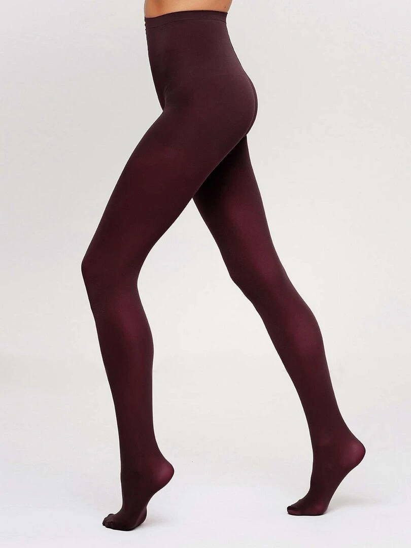Giulia Blues Collant 70den classique matte opaque et chaude Bordeaux M Bordeaux