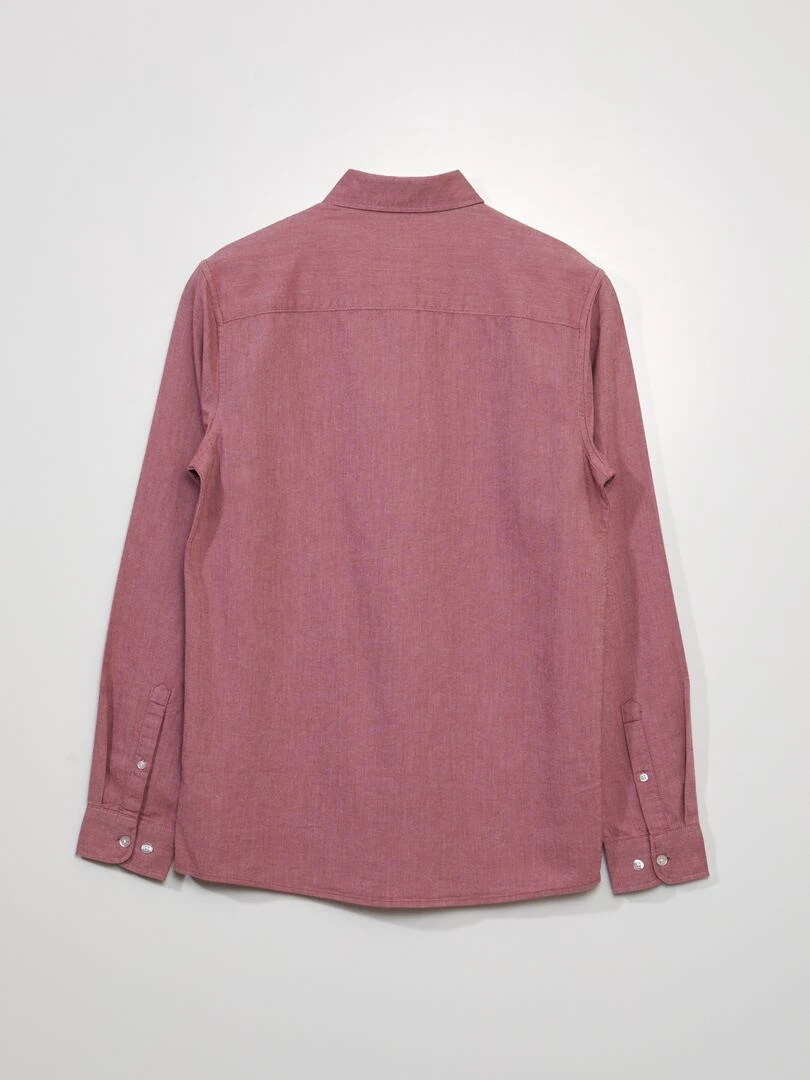 Chemise en coton oxford   Rouge