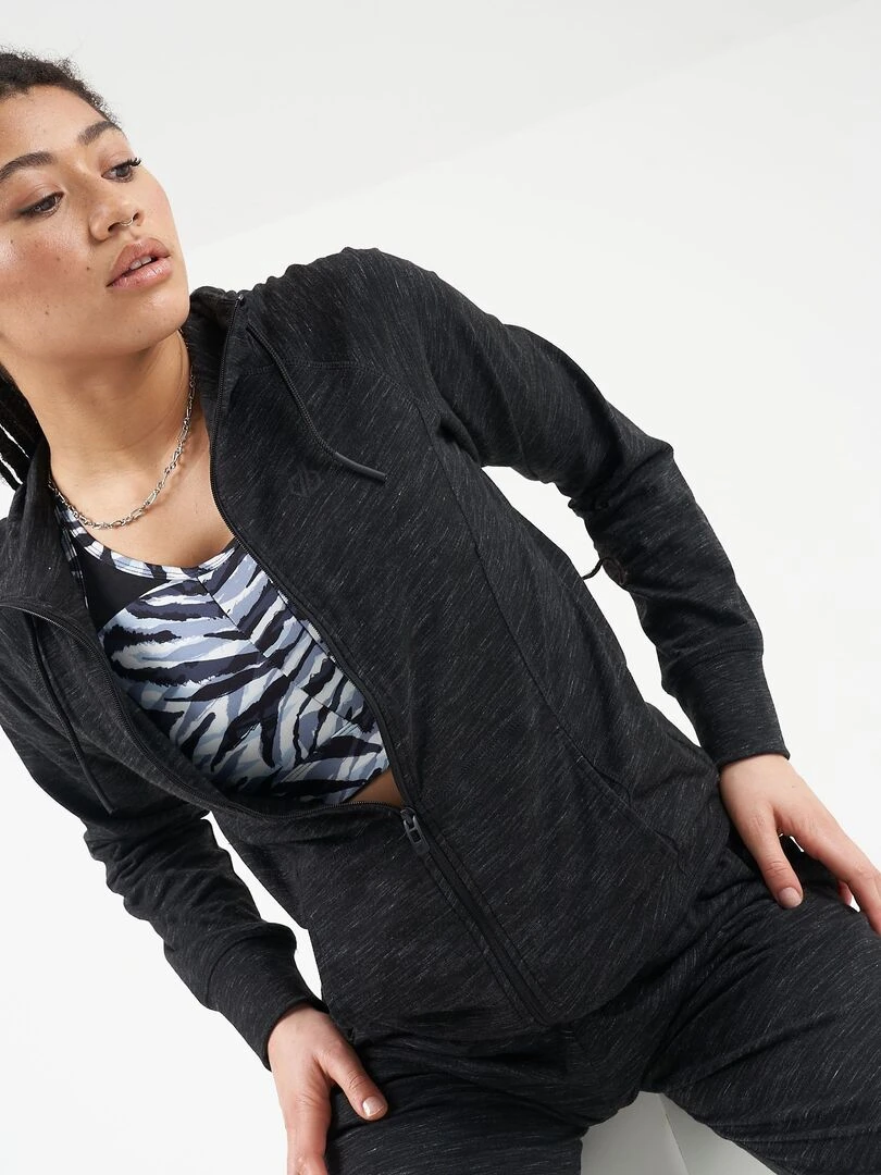 Dare 2B   Veste à capuche PULL THROUGH   Gris foncé