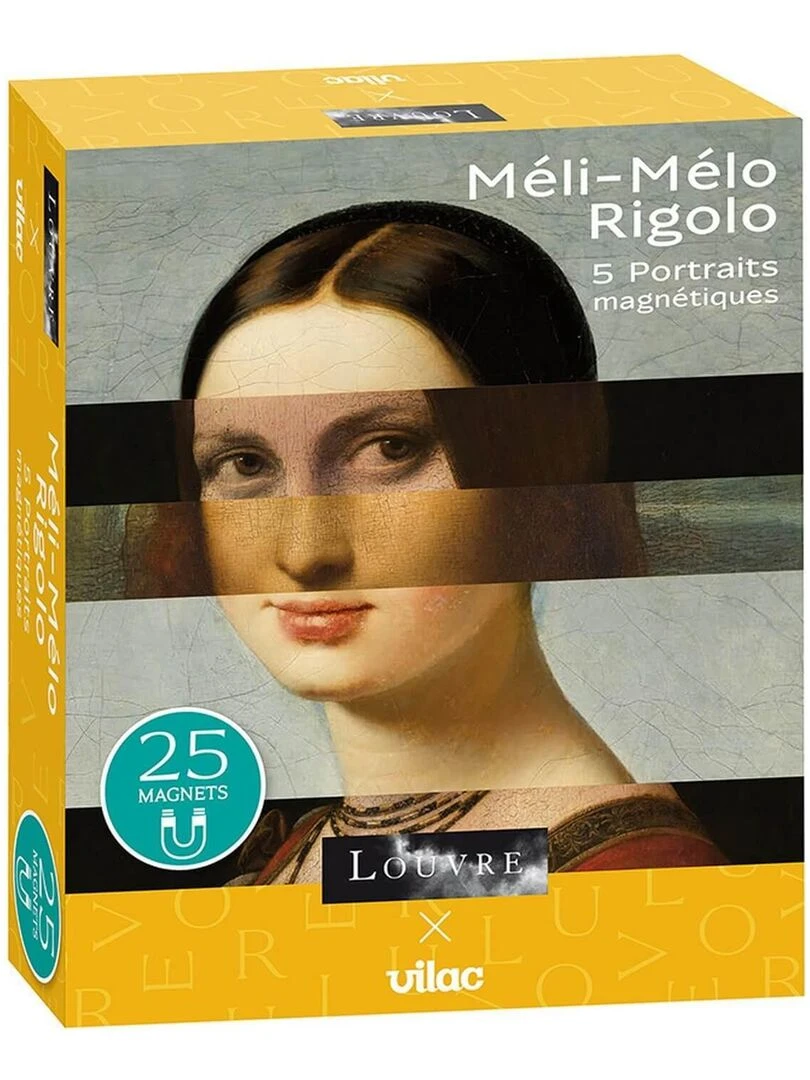 Méli mélo rigolo 5 portaits magnétiques Musée du Louvre N/A