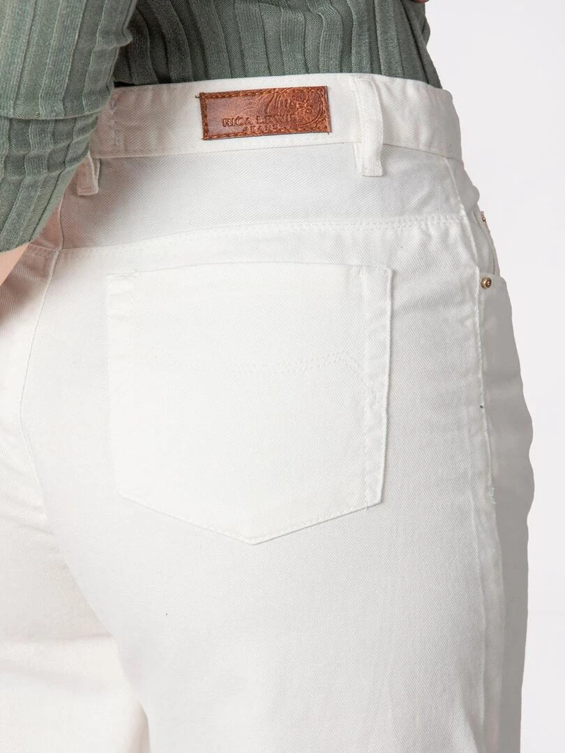 Jeans coupe ample longueur chevilles ESTER 'Rica Lewis'   Blanc