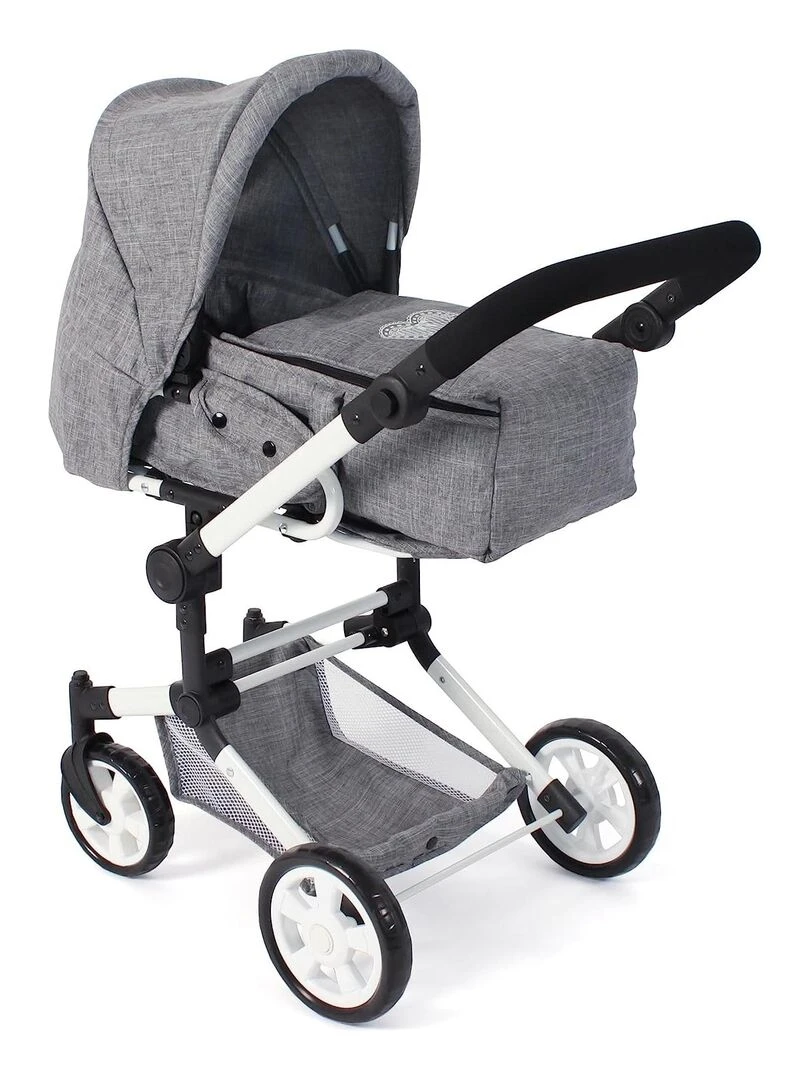 Poussette de poupée combinée JARA jean gris N/A
