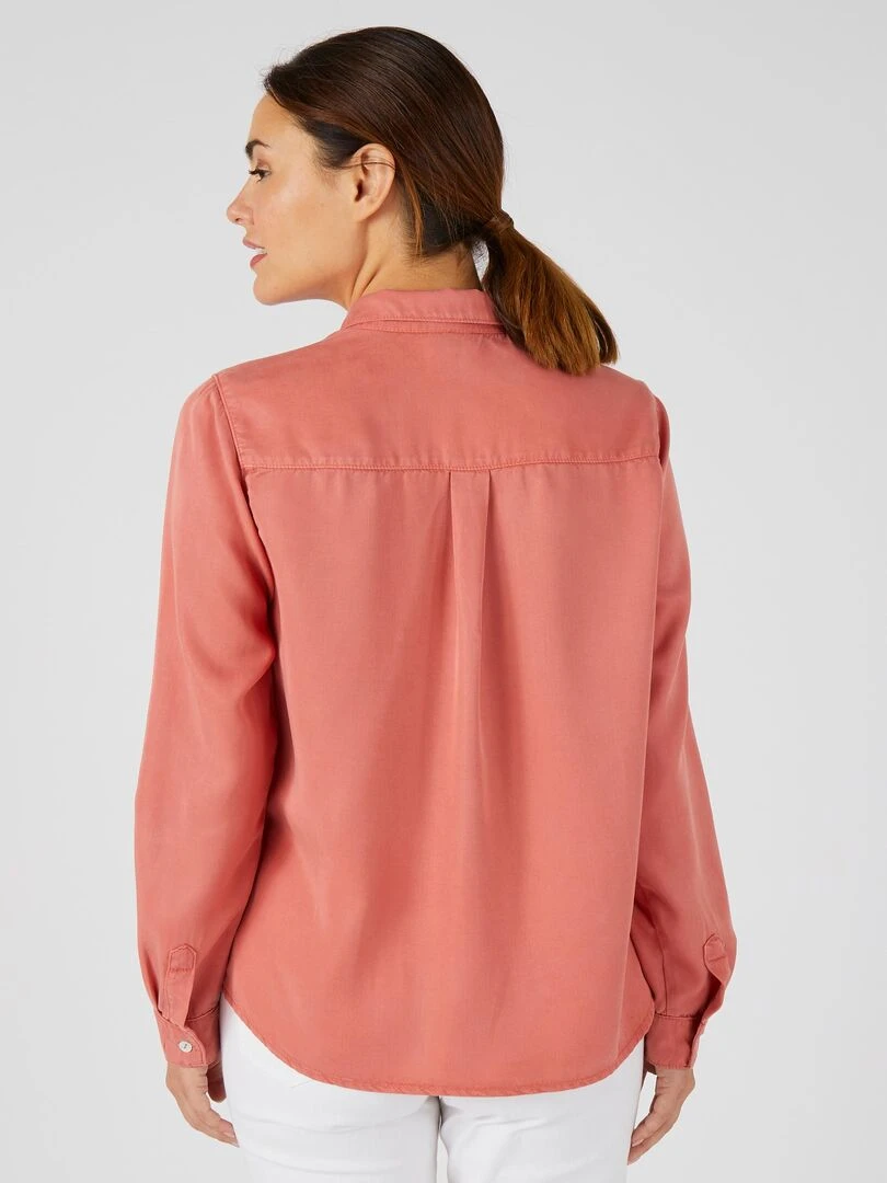Chemisier fibres lyocell Tencel(TM)    Damart   Rose