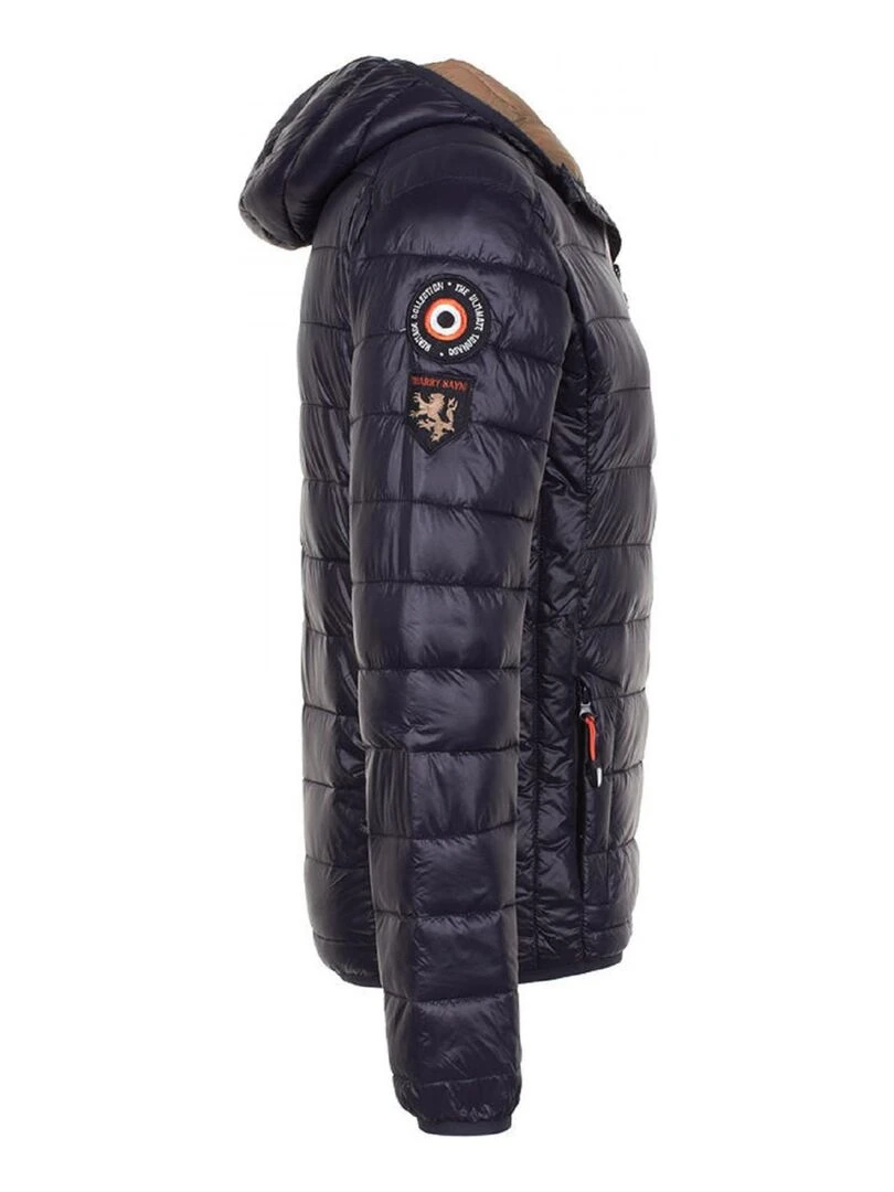 Doudoune fine à capuche homme COMAIN   HARRY KAYN   Bleu marine