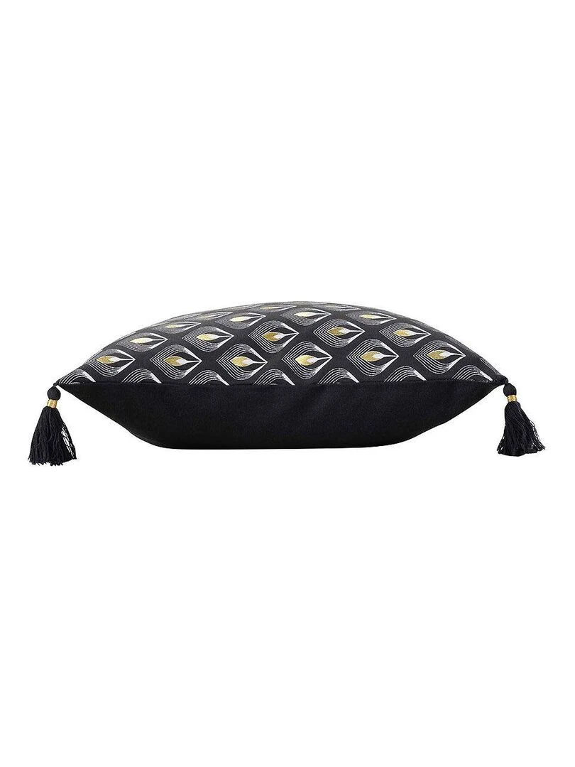 Housse de coussin déco Noireor   Noir Noir