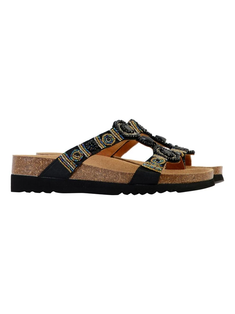 Mules à Enfiler Scholl New Bogota'Wedge   Noir