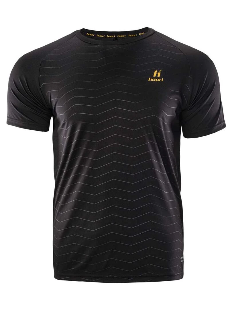 Huari T shirt MONTEROS Noir Jaune