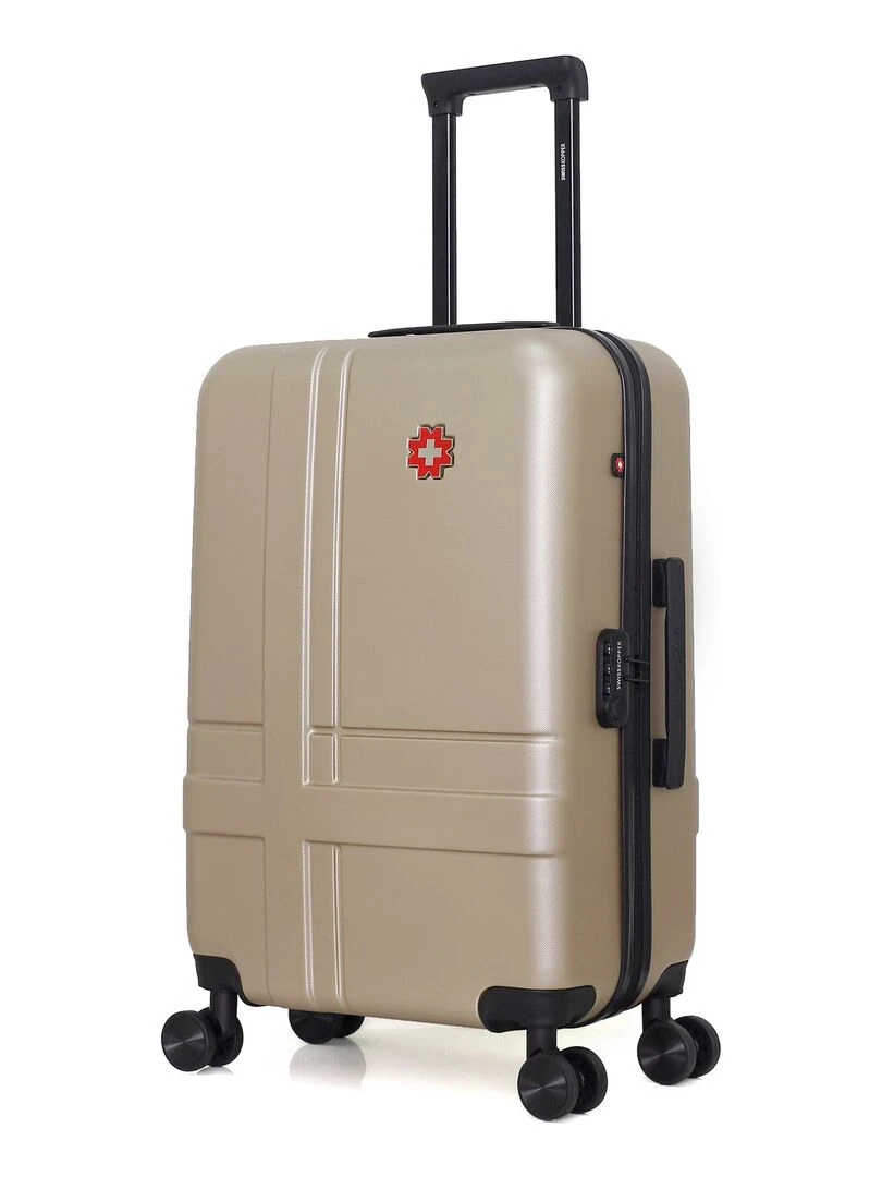 SWISS KOPPER VALISE WEEKEND ABS USTER 4 ROUES 65 CM Beige