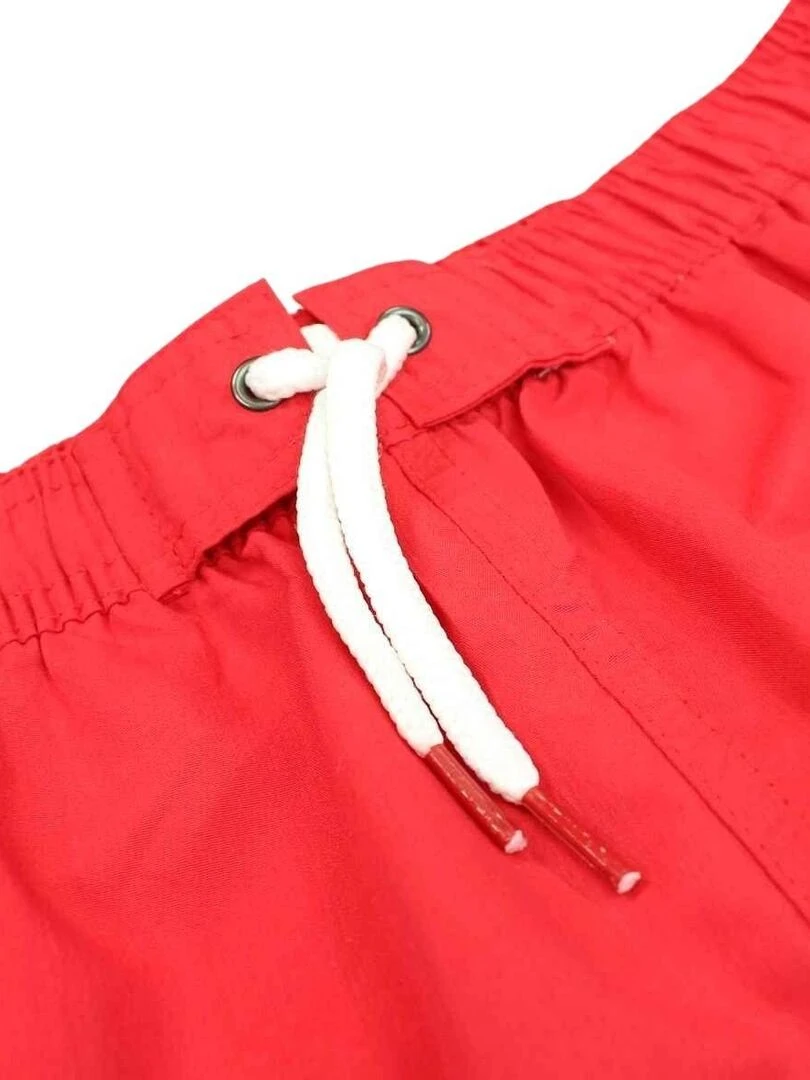 RG512   Short De Bain homme imprimé logo   Rouge